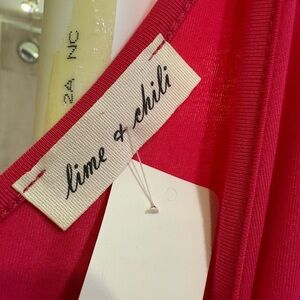 Lime & Chili Bold Pink Romper